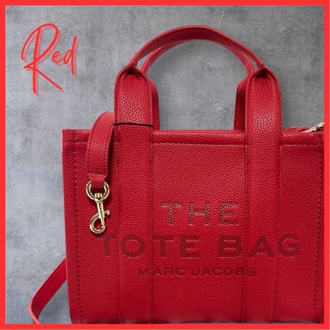 人気定番】MARCJACOBS マークジェイコブス レッド ミニトート レザー