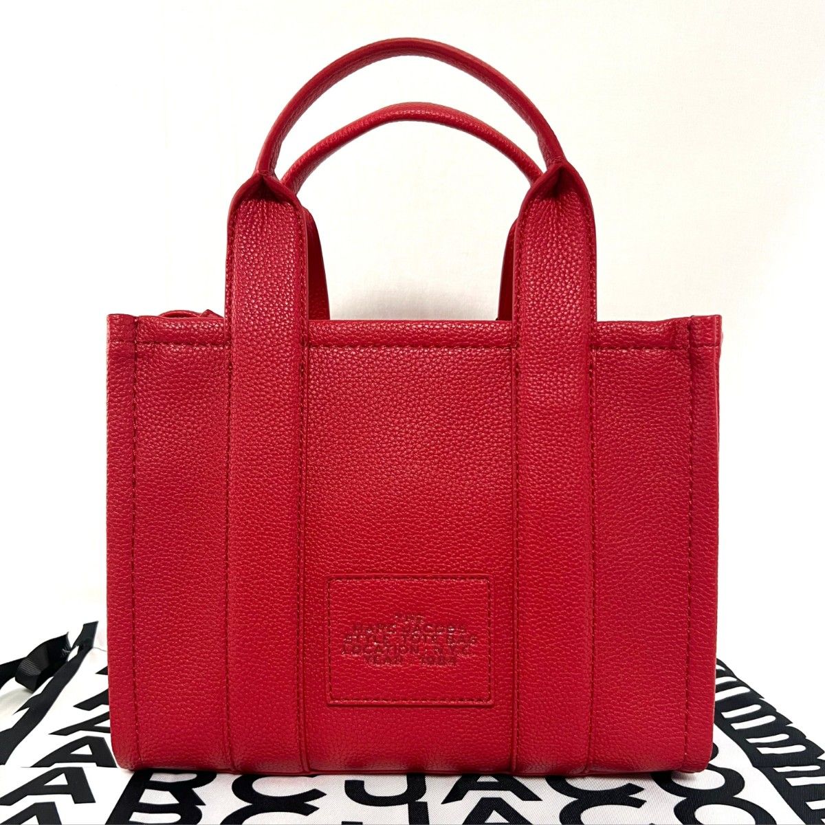 人気定番】MARCJACOBS マークジェイコブス レッド ミニトート レザー