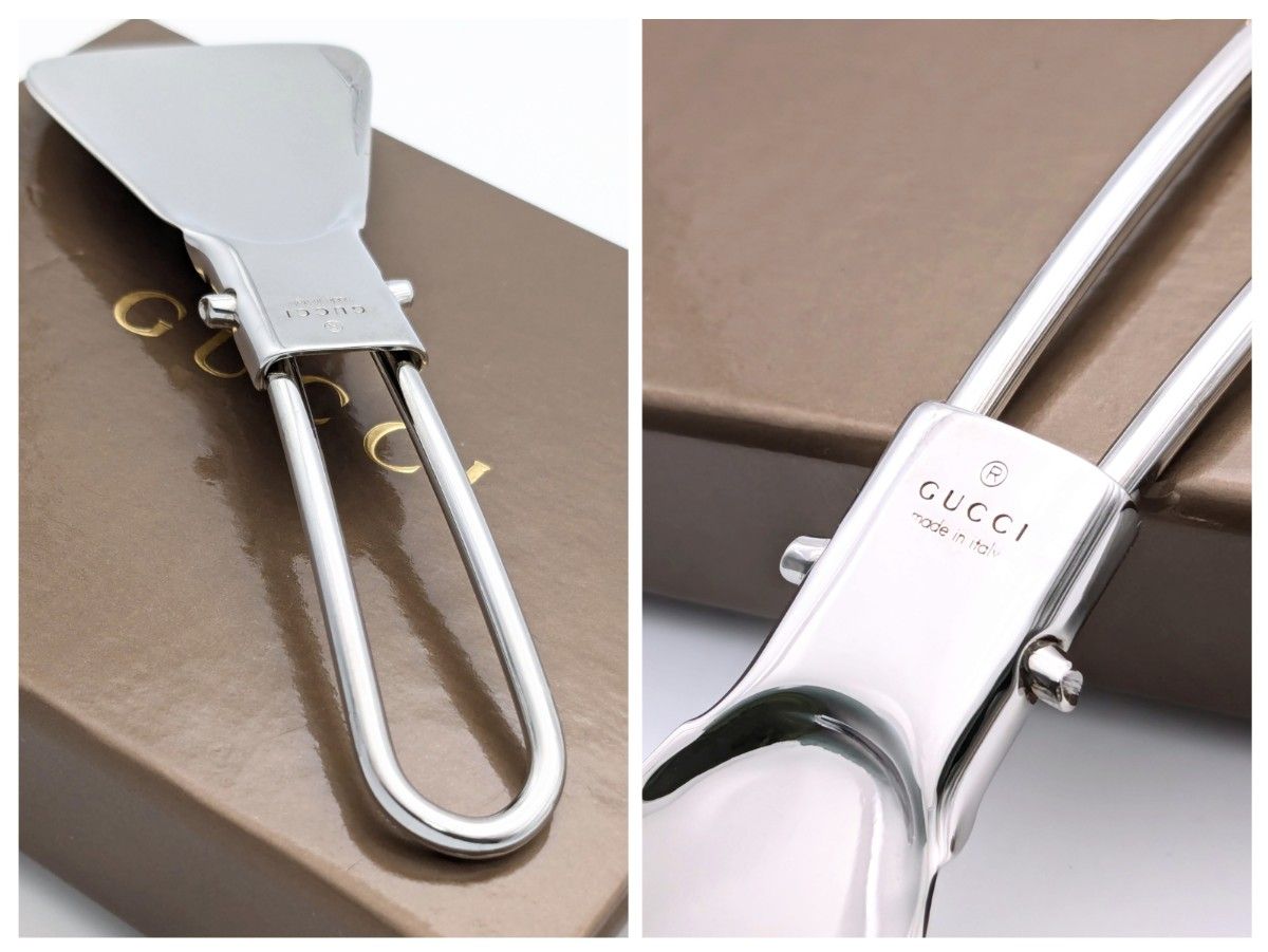 ほぼ未使用 グッチ GUCCI 折り畳み シューホーン 靴べら レザーケース