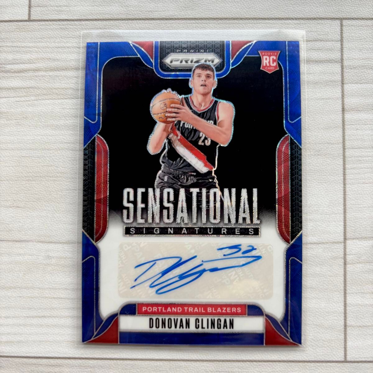 PANINI PRIZM CHOICE BLUE RC AUTO /49 DONOVAN CLINGAN 直筆サイン