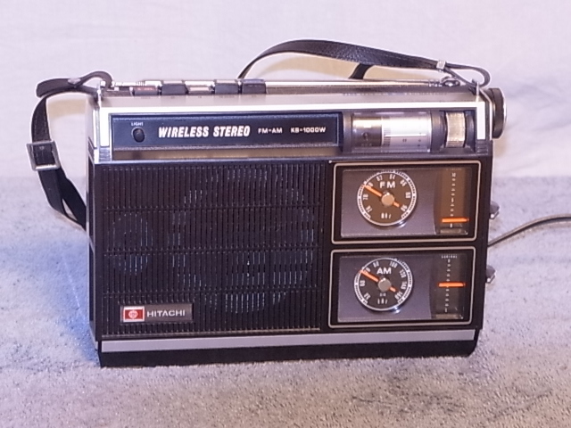 レトロ 日立 2バンドラジオ KS-1000W AW/FM ワイヤレスステレオ レトロ