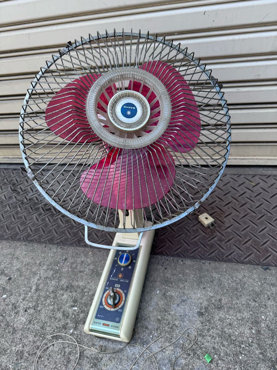 Yahoo!オークション - SANYO サンヨー 壁掛け扇風機 EF-6BK 100V 3枚羽