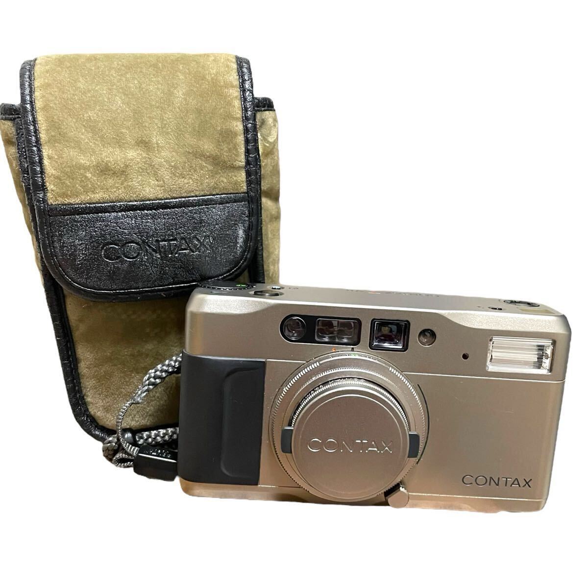 CONTAX TVS ジャンク扱い 外箱付 TVS CONTAX ジャンク ポーチ付き