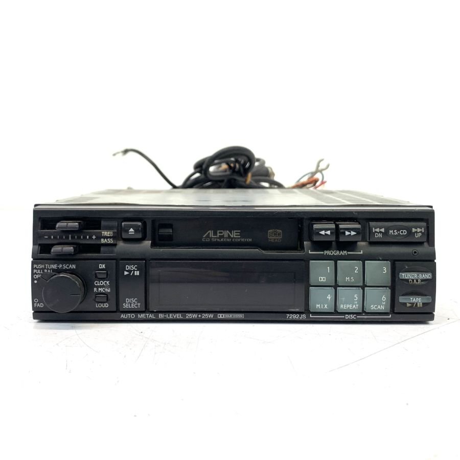 ジャンク品 ALPINE 7292JS カセットデッキ パワーアンプ 3503 ジャンク