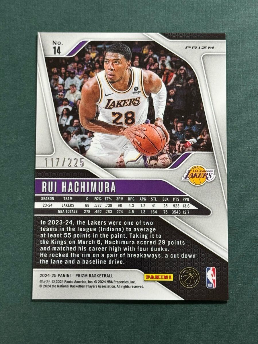 八村塁 optic pink prizm RC auto /25シリ PSA9 八村塁 optic pink