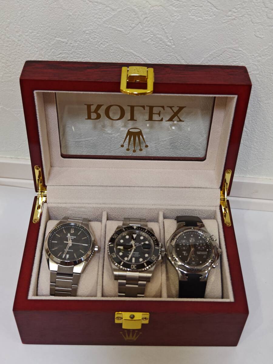 ROLEX ロレックス 3本 収納ケース 収納ボックス 時計ケース ノベルティ
