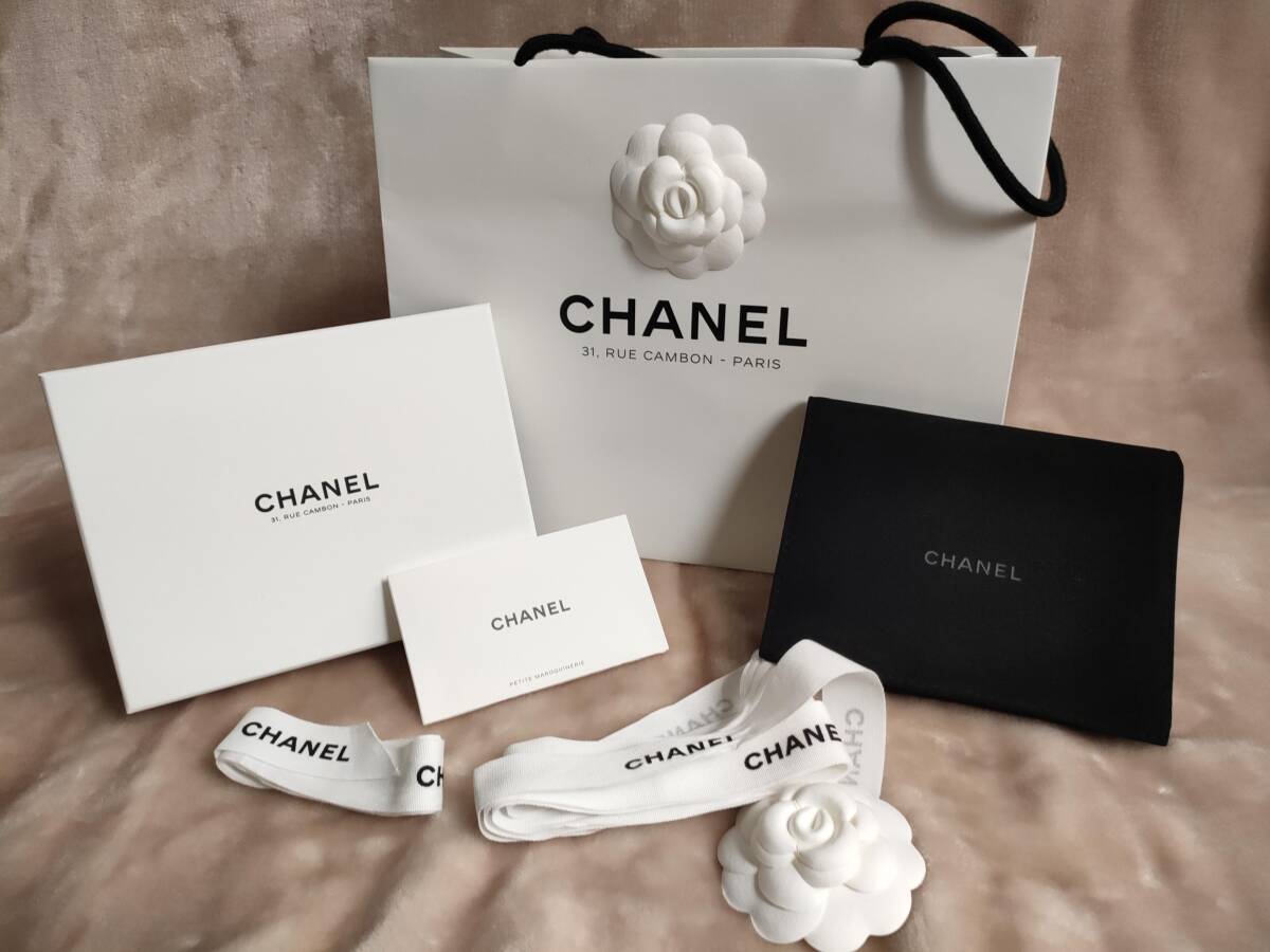 送料無料 CHANEL パリ本店限定 BOX 空箱 紙袋 ショッパー リボン