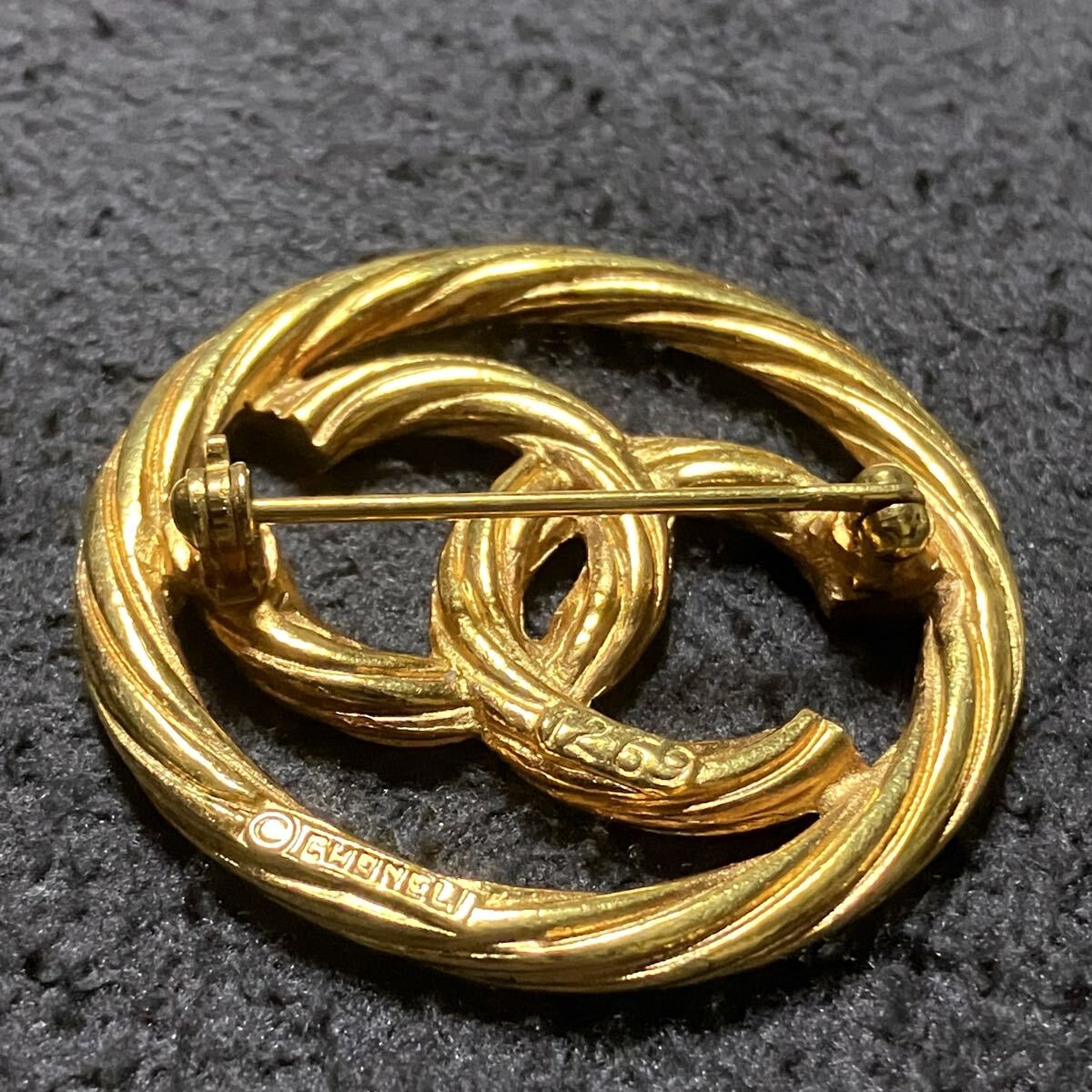 CHANEL シャネルブローチヴィンテージサークルココマーク