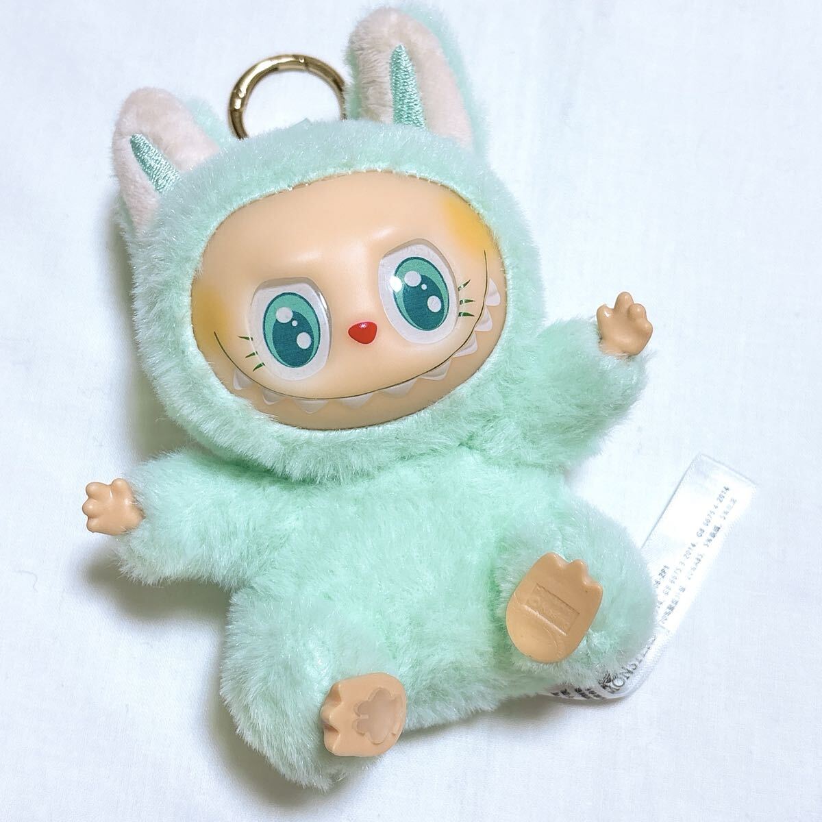 ラブブ Labubu ぬいぐるみキーホルダー ぬいぐるみ グリーン ミント