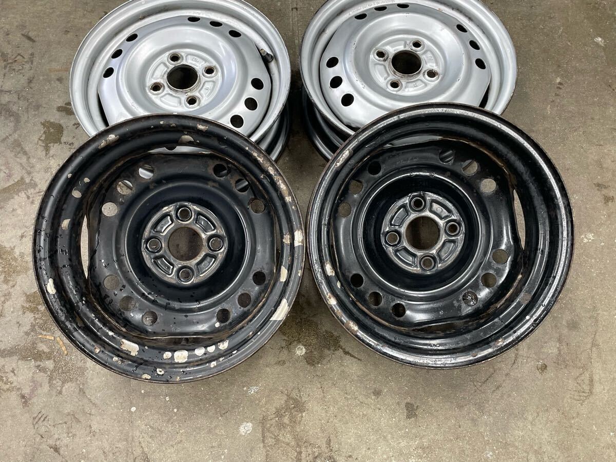 ダイハツ 純正 14インチ 4 5J +45 PCD100-4H スチールホイール 鉄