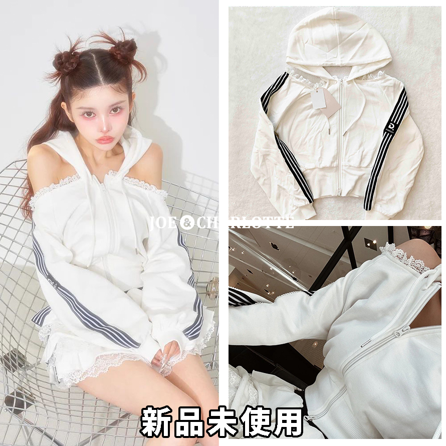 ダーリッチ darich ガーリースポーティスウェットトップス ホワイト