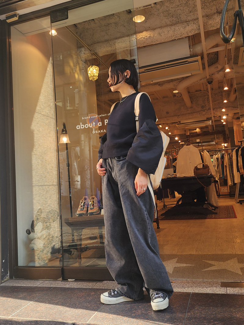 sacai サカイ 24AW Nylon Twill x Sponge Sweat Pullover ミリタリー