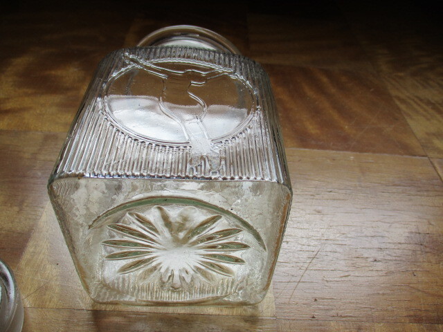 大正〜昭和初期 菓子瓶 アールデコのあめや瓶 メルカリ ☆大正～昭和初期