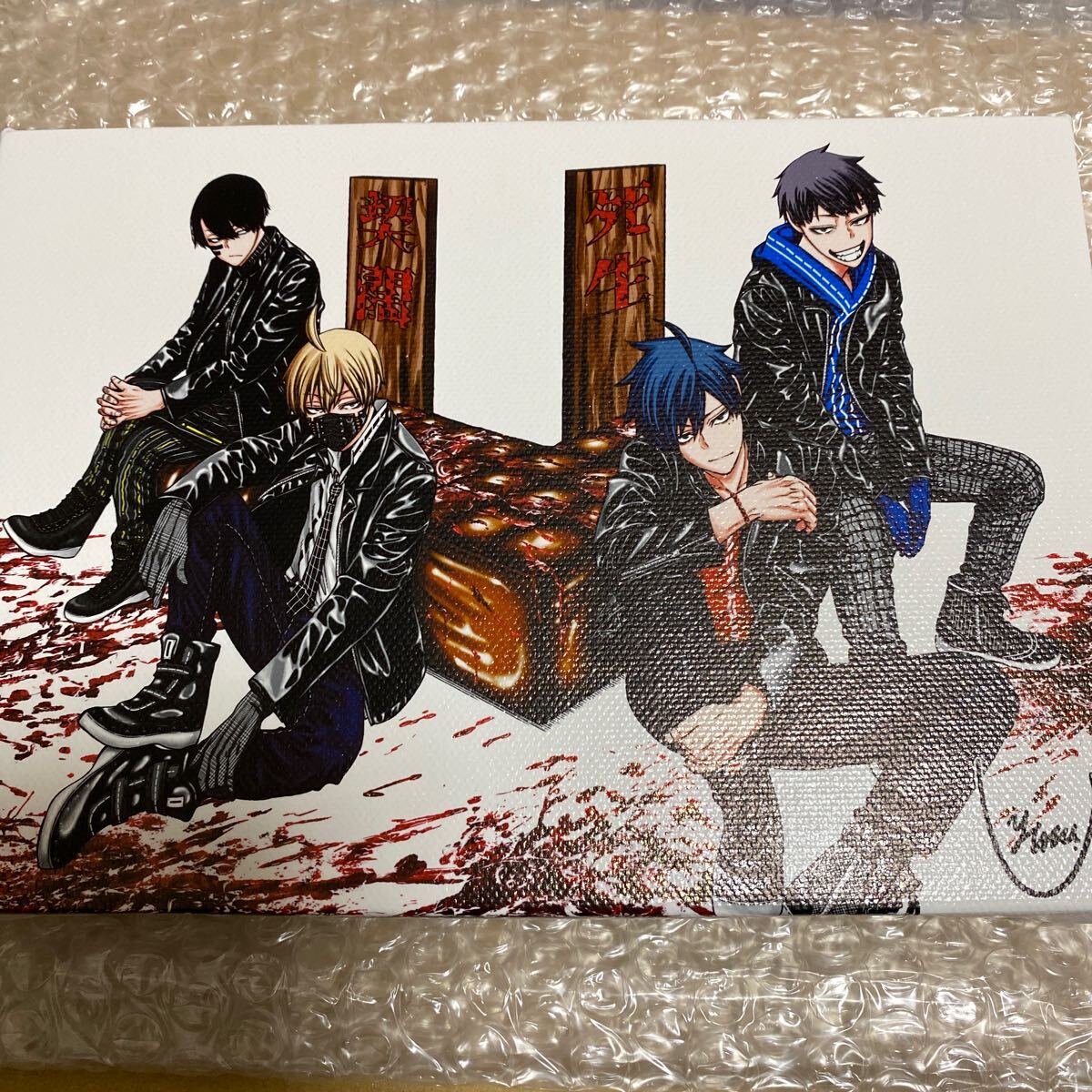 桃源暗鬼 キャンバスパネル 桃太郎ver【A3】 サイン付 桃源暗鬼 漆原侑