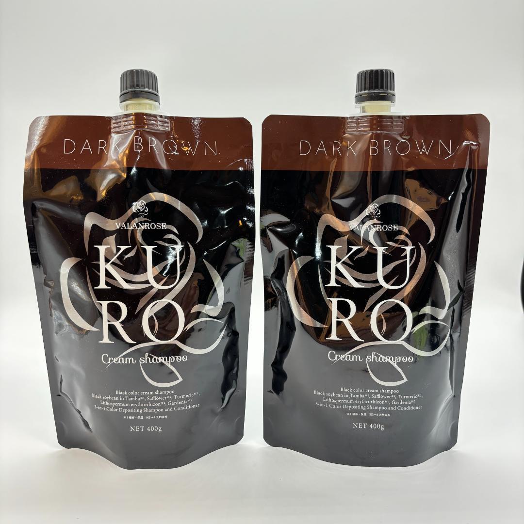 バランローズ KUROクリームシャンプー 3個セット（ダークブラウン