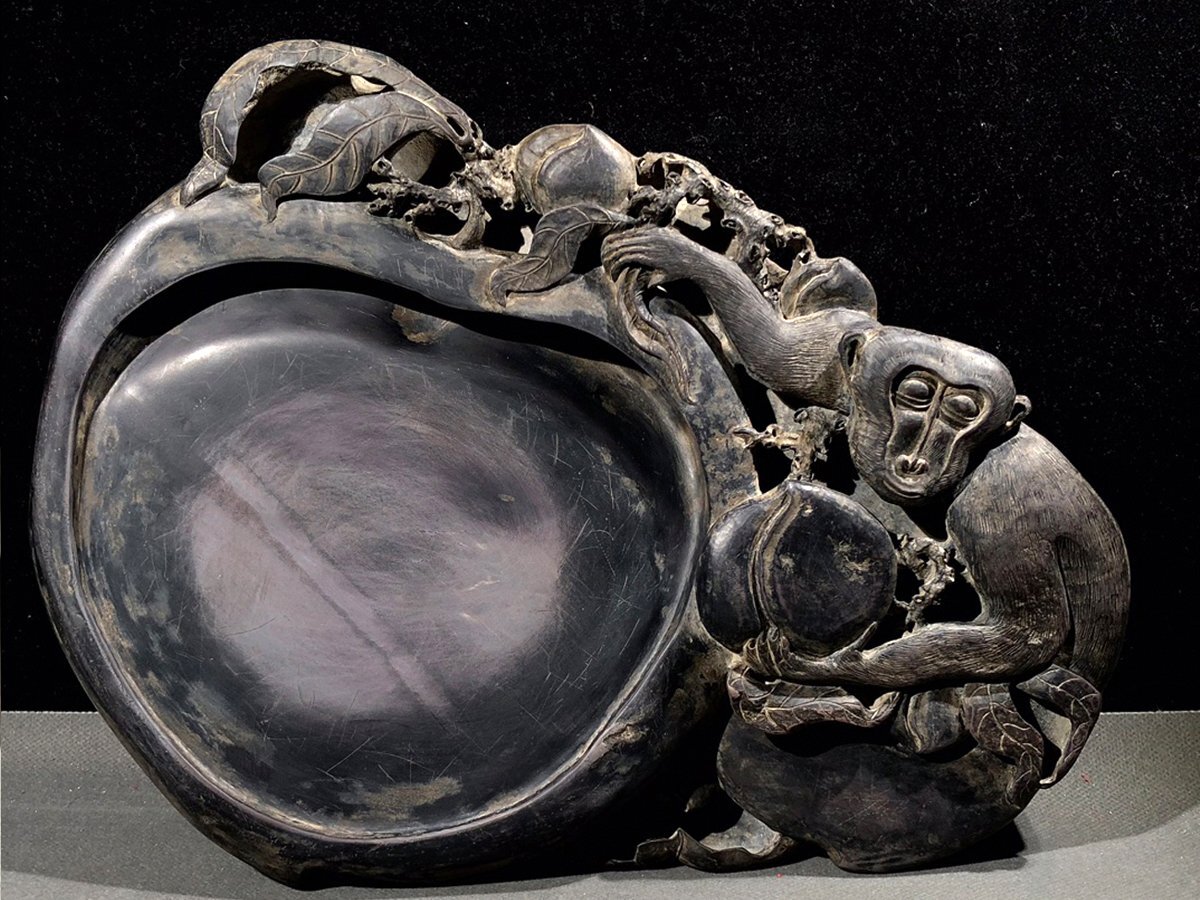 時代古作品❗】中国古美術 中国古陶磁器 瑠璃釉 壽 寿文字彫り 長頸壺