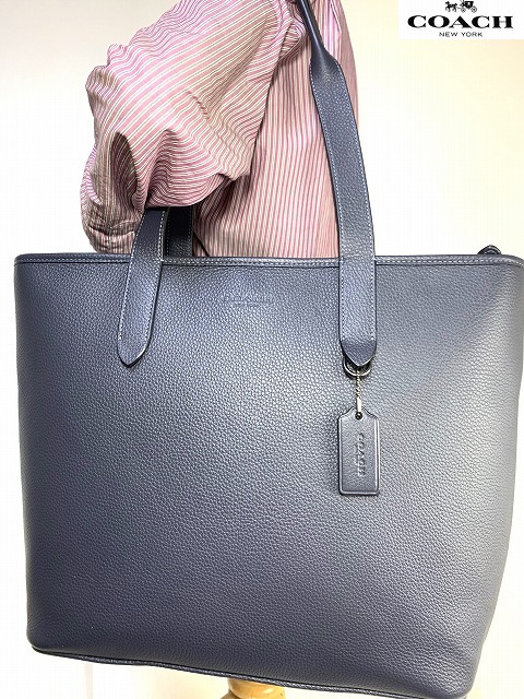 新品同様 送料無料 コーチ メンズ COACH レザー サリバン トートバッグ
