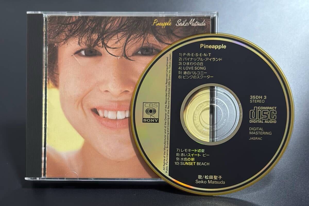 Pineapple」松田聖子 CSR刻印 金レーベル 税表記無し 3500円盤