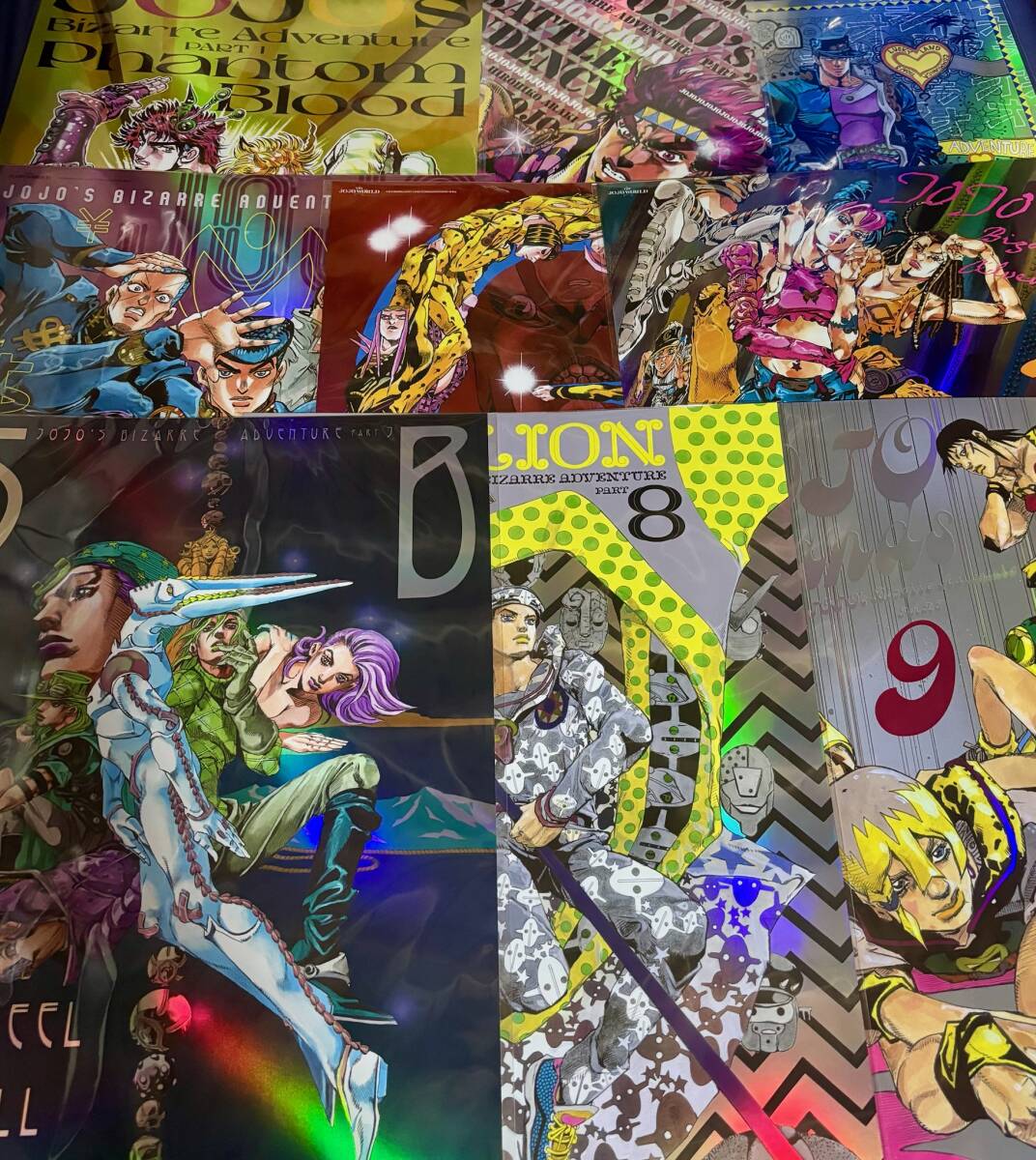 不用品応談可】コンプ全種セット B3オーロラポスター 原作『THE JOJO