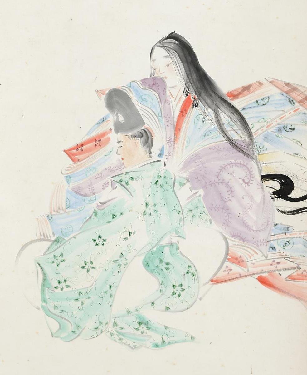 傑作・真作] 寺崎広業 遼東春色 晩年作 日本画 掛軸 中国 遼東半島 桜