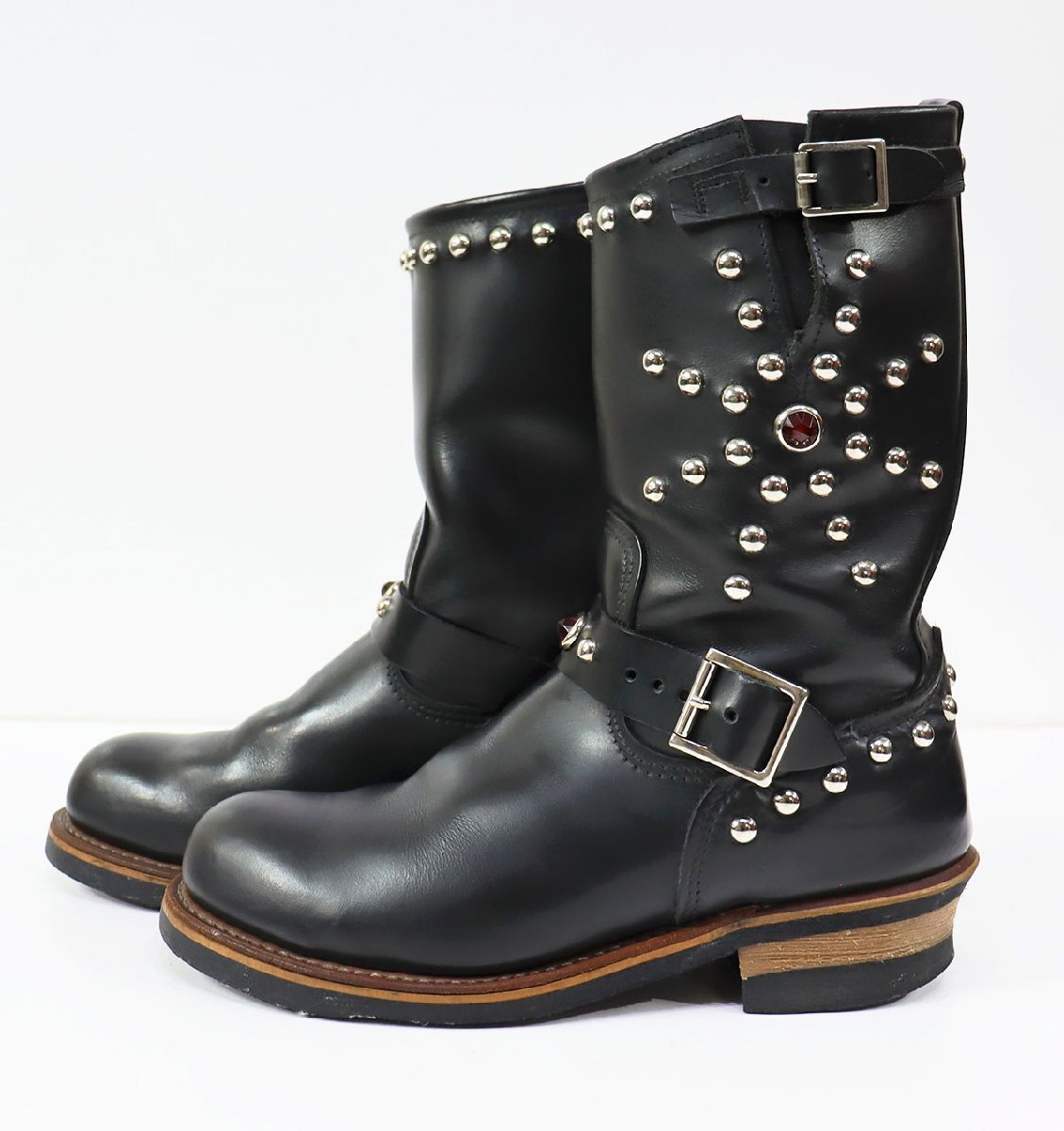 Red 美品 レッドウイング RED WING ブラック エンジニアブーツ