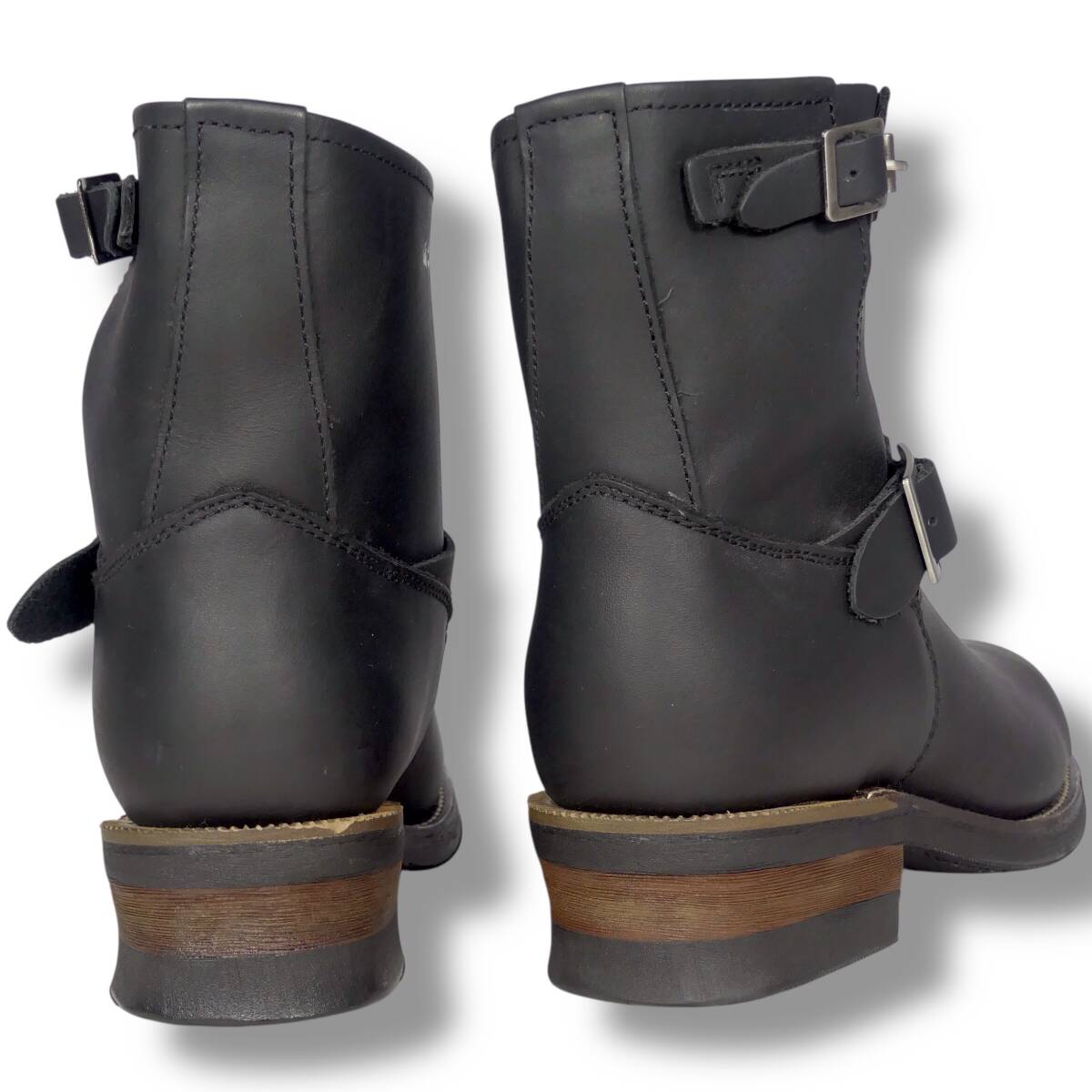 即決 CEDAR CREST 27cm エンジニアブーツ 黒 セダークレスト レザー 本