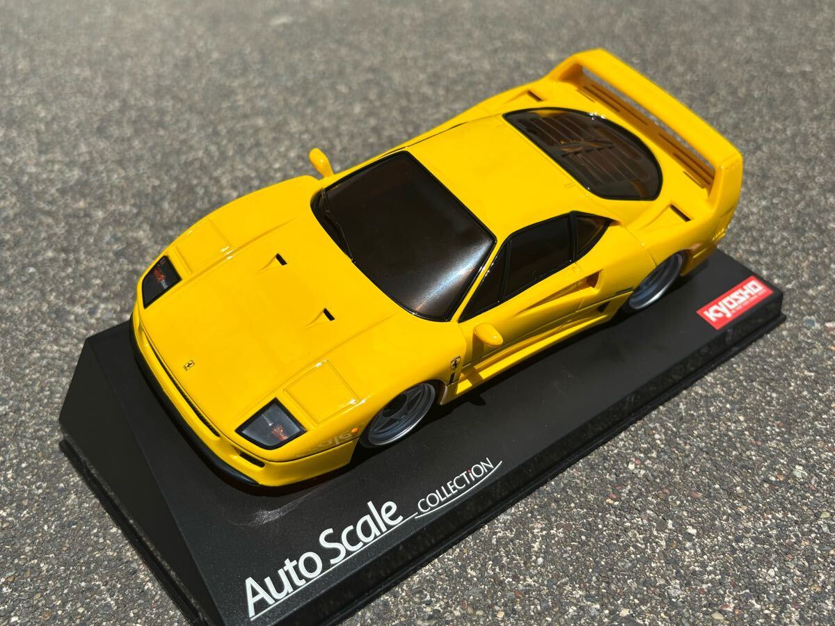 送料無料 京商 ミニッツ レーサー フェラーリ F40 イエロー ラジコン