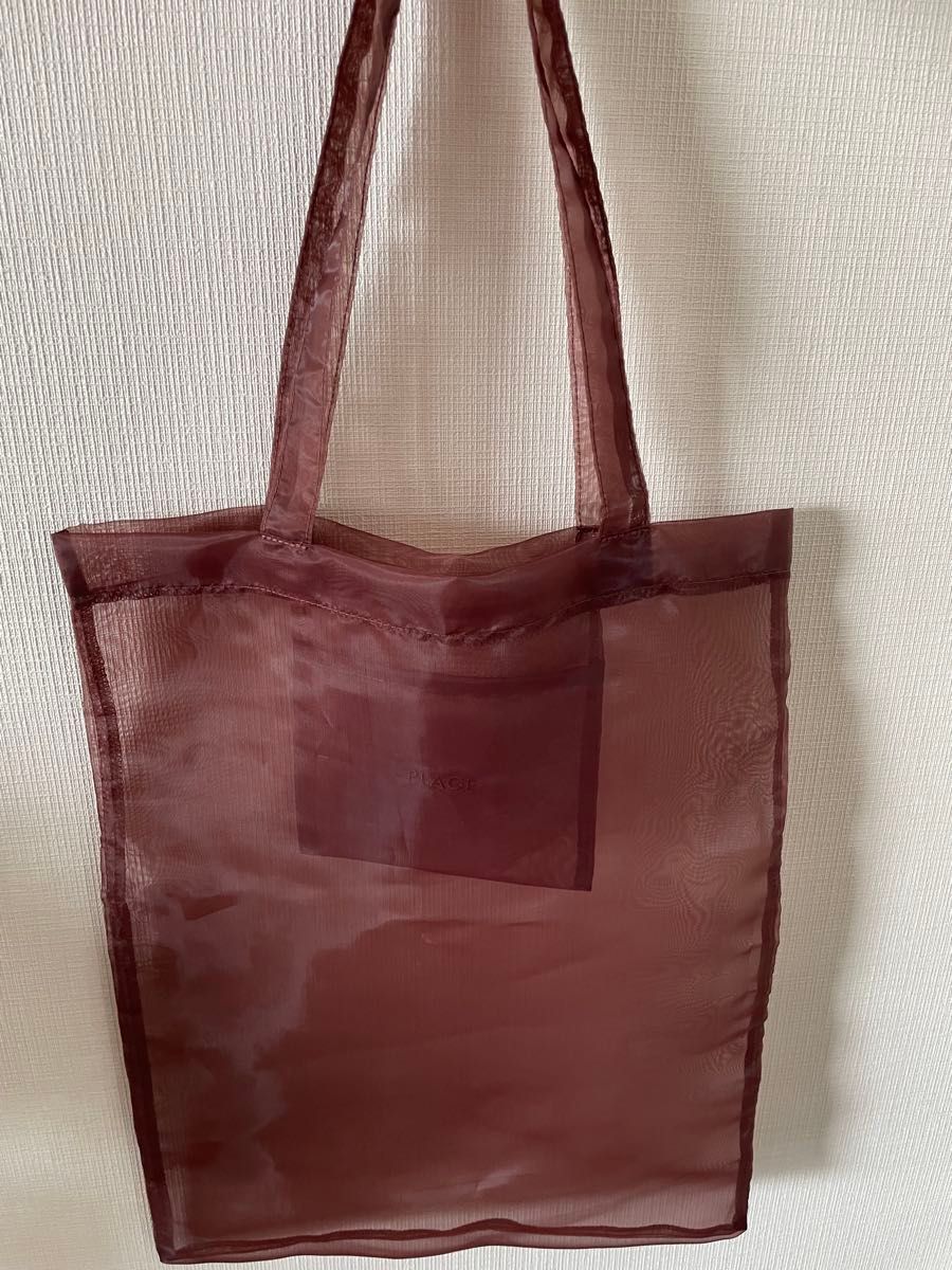 plage ノベルティ エコバッグ ブラウン