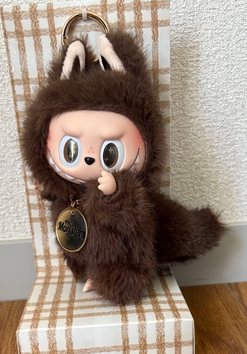 週末限定》ZIMOMO ジモモ ふわふわ ぬいぐるみ LABUBU ブラウン｜Yahoo