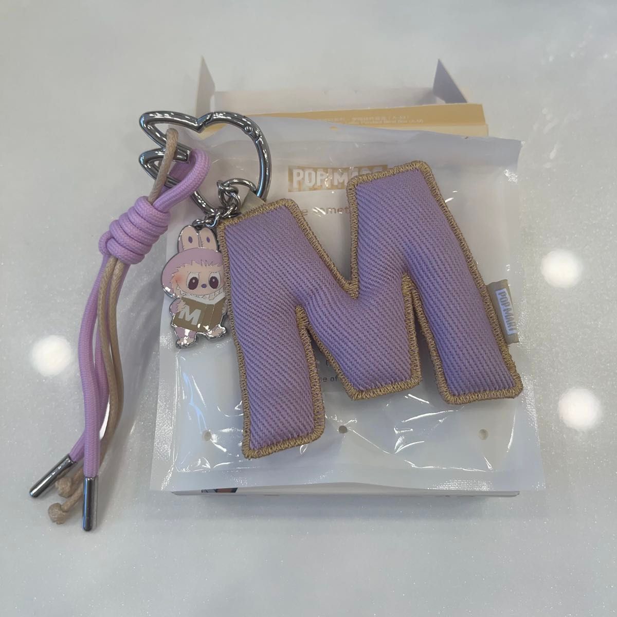 ラブブ PIN FOR LOVE イニシャル アルファベット キーリング M｜Yahoo