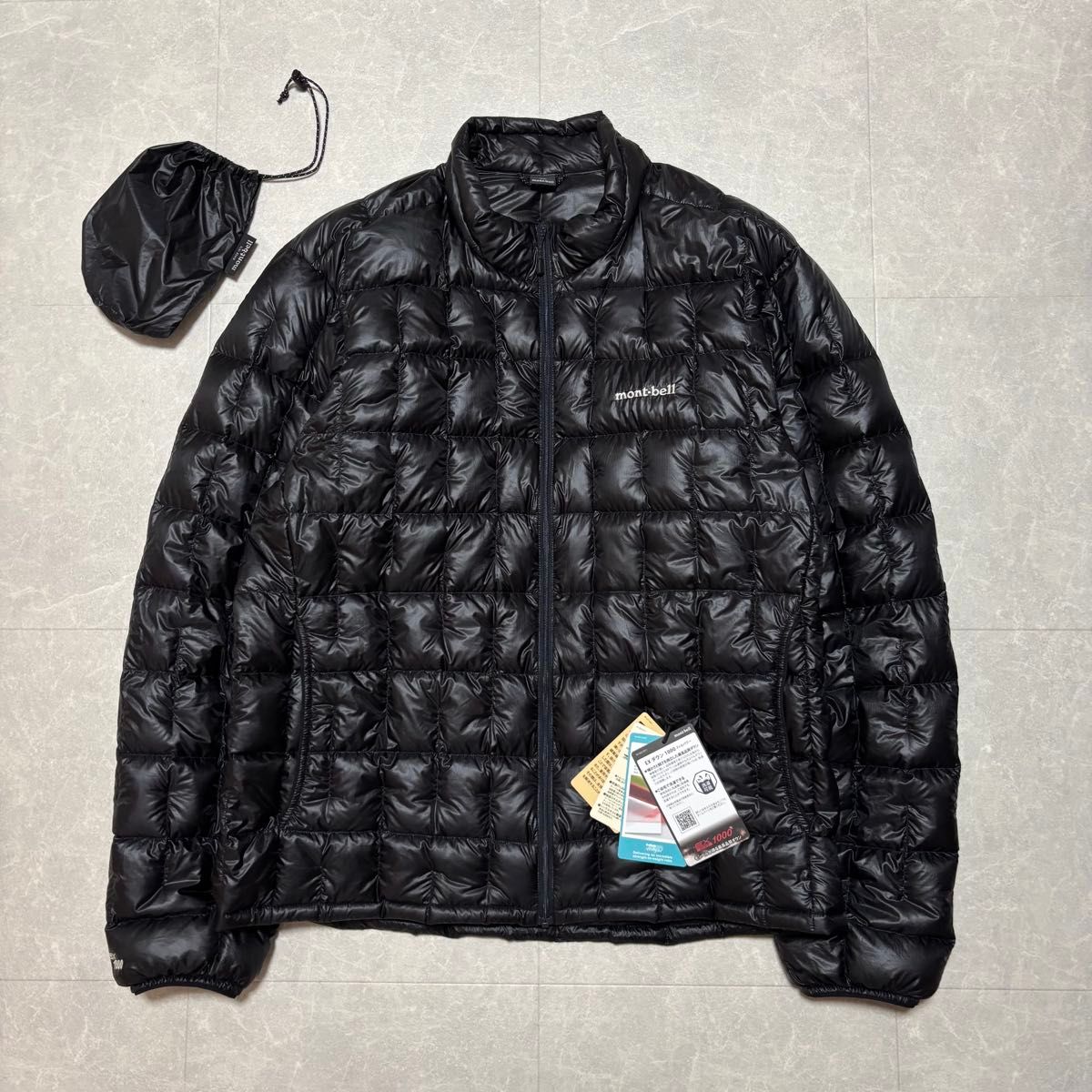 未使用級】モンベル プラズマ1000 ダウンジャケット ブラック