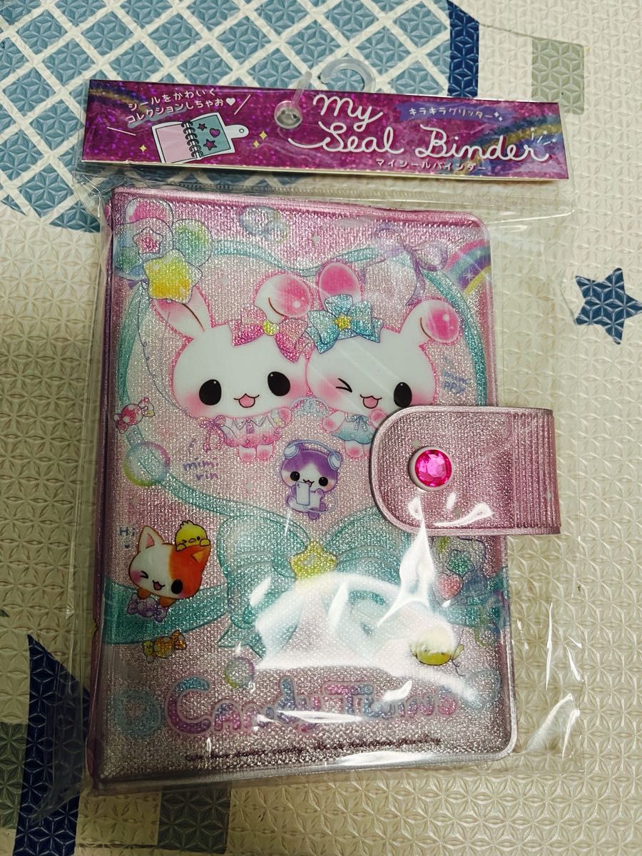 シールバインダー シール帳 Candy twins うさぎ クーリア 平成レトロ