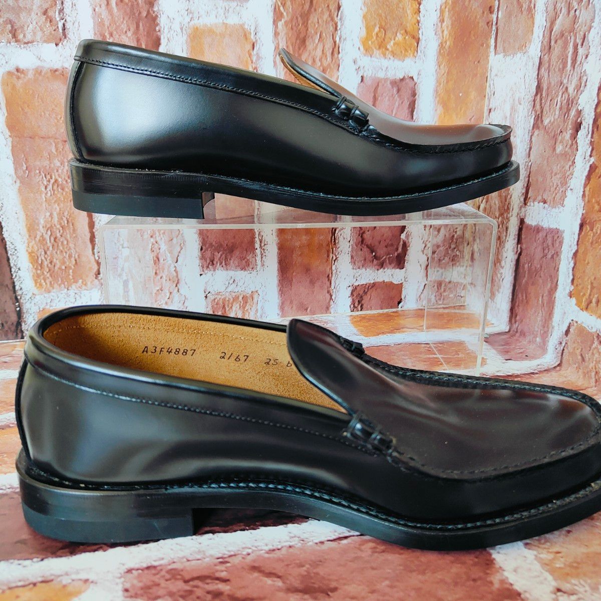 未使用級】 REGAL 2167 （25） コブラヴァンプ ローファー 黒 リーガル