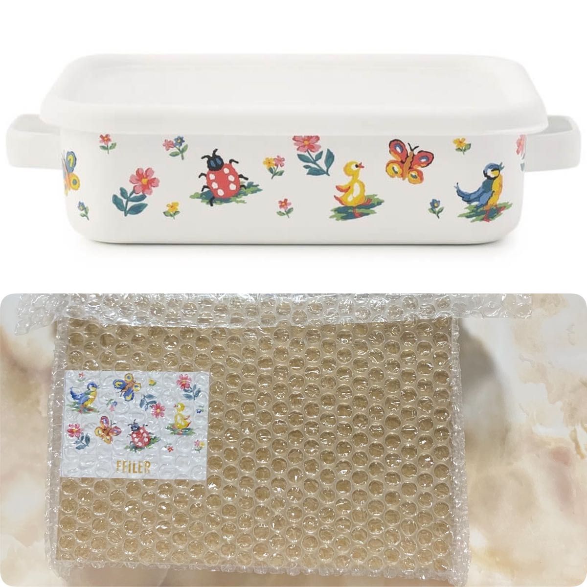 FEILER フェイラー×富士ホーロー ハイジ ホーローコンテナ Lサイズ