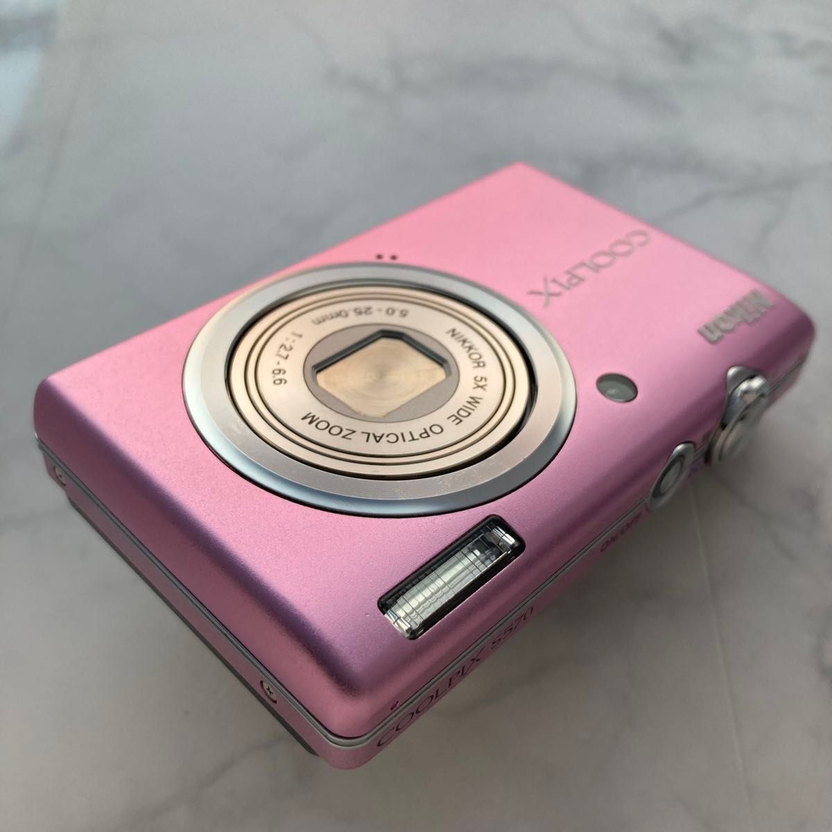 光学5倍ズーム Nikon COOLPIX S570 ピンク 平成21年製CCDコンデジ