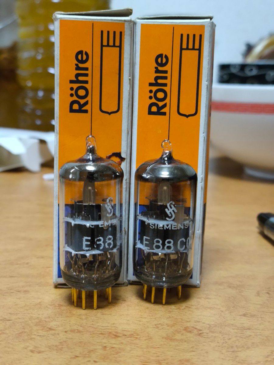 Siemens E88CC Grey Shields 真空管 2本セット1961