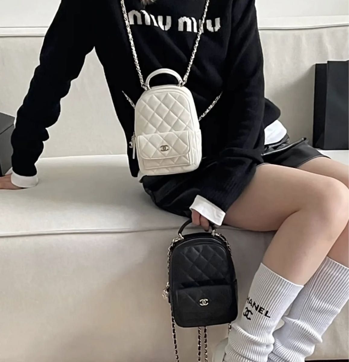 CHANEL ノベリティ ツイード リュック ミニバッグ VIPギフト 希少 限定