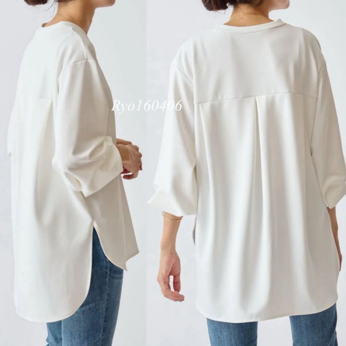 定番 タグ付き新品 BEARDSLEY ビアズリー Tブラウス シャツブラウス