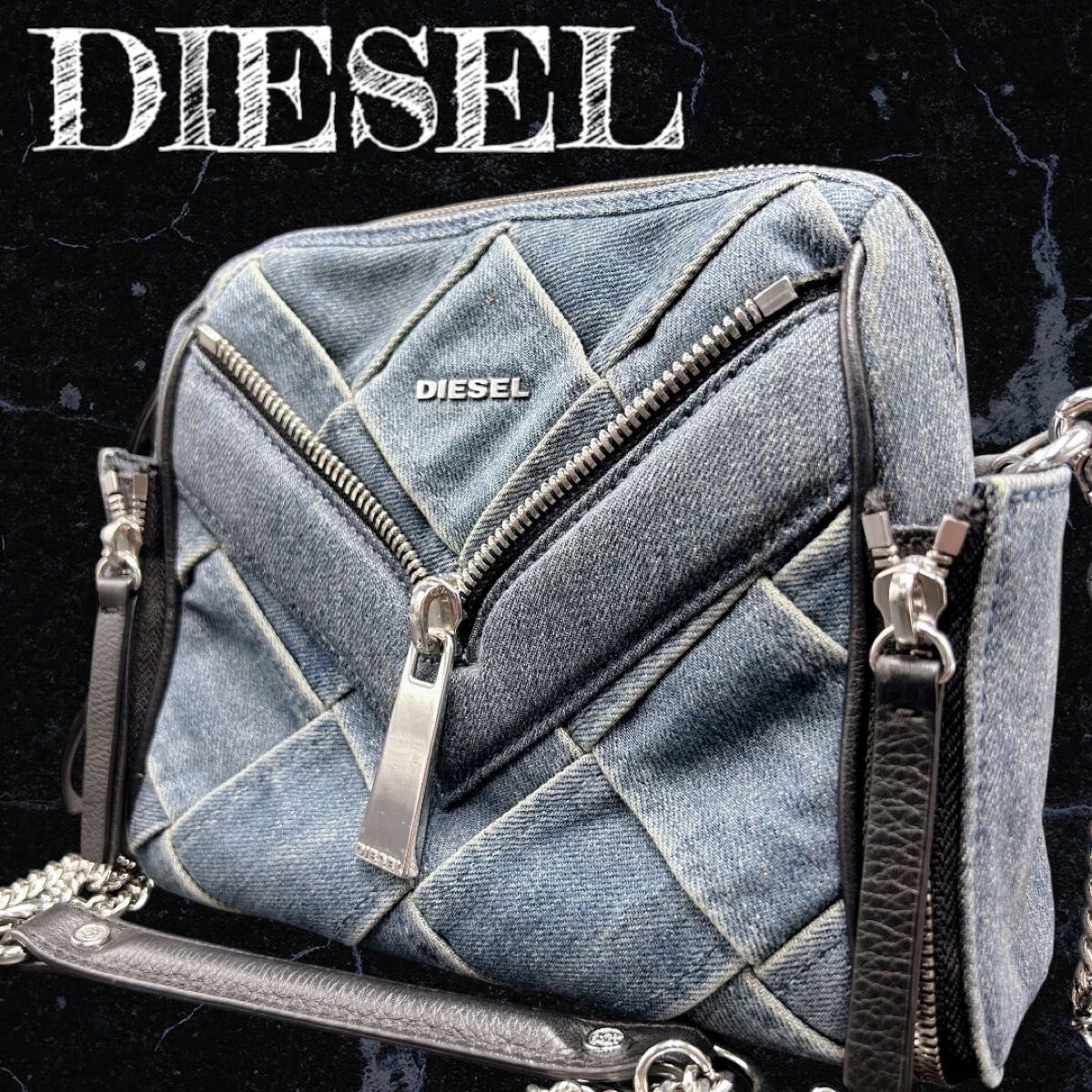 極美品 00s DIESEL shoulder denim archive y2k ディーゼル ショルダー