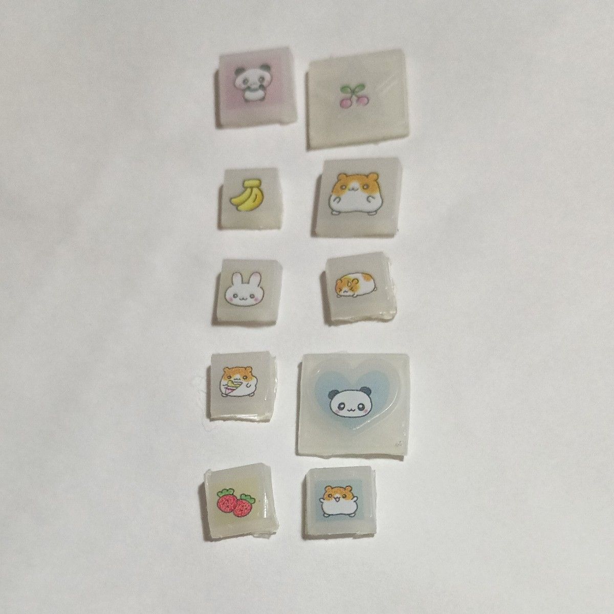 平成レトロ シール 平成シール ハムスター ブロックシール うさぎ