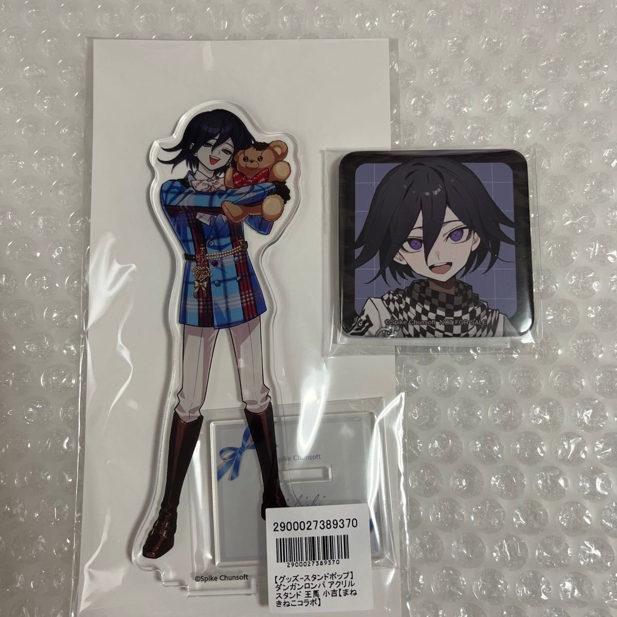 ダンガンロンパ 王馬小吉 アクリルスタンド 缶バッジ まねきねこ