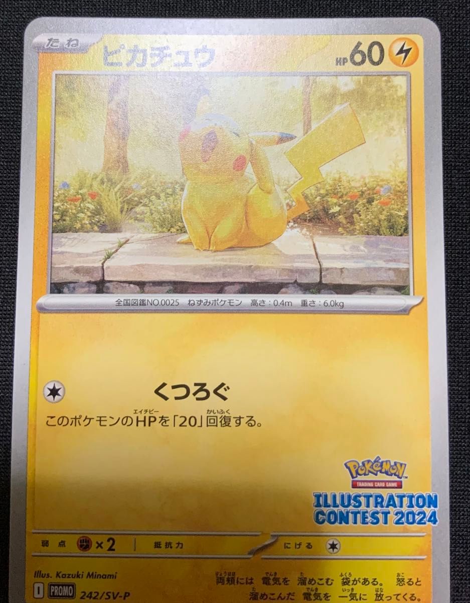 ピカチュウ イラストコンテスト 2024 PROMO PSA10 6連番 PSA10】2連番