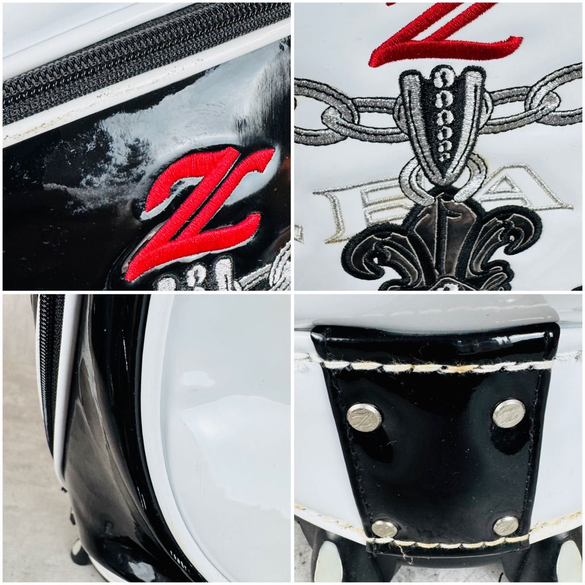 ZEAL ゴルフバッグ キャディバッグ 希少デザイン 6分割 クロス