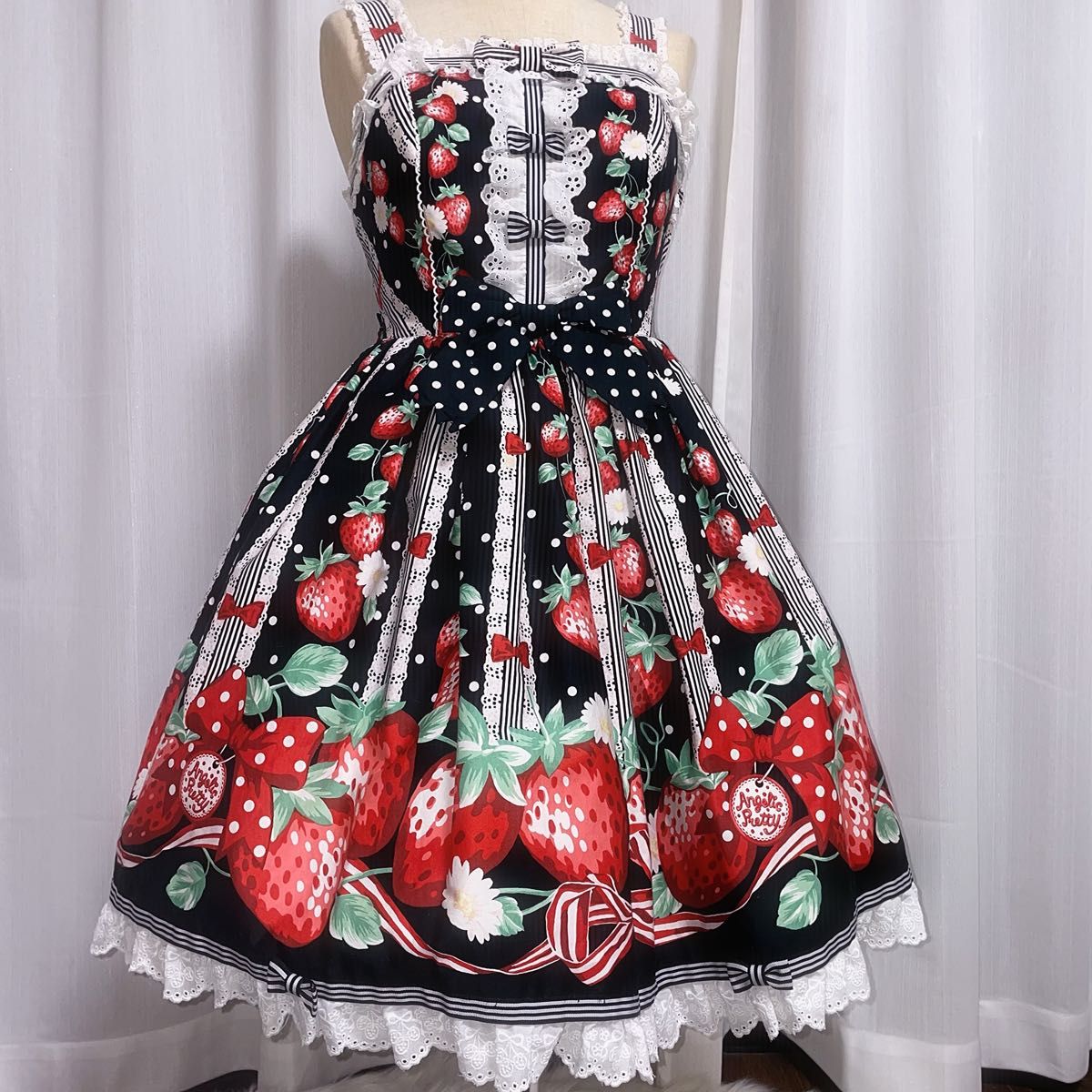 Angelic Pretty 摘みたていちご ジャンパースカートいちご レア
