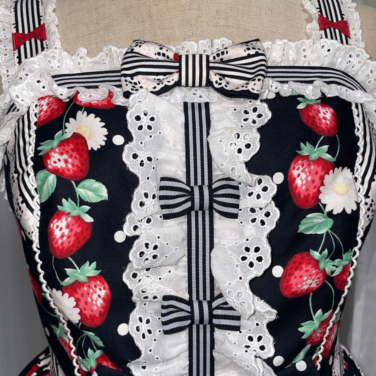 Angelic Pretty 摘みたていちご ジャンパースカートいちご レア