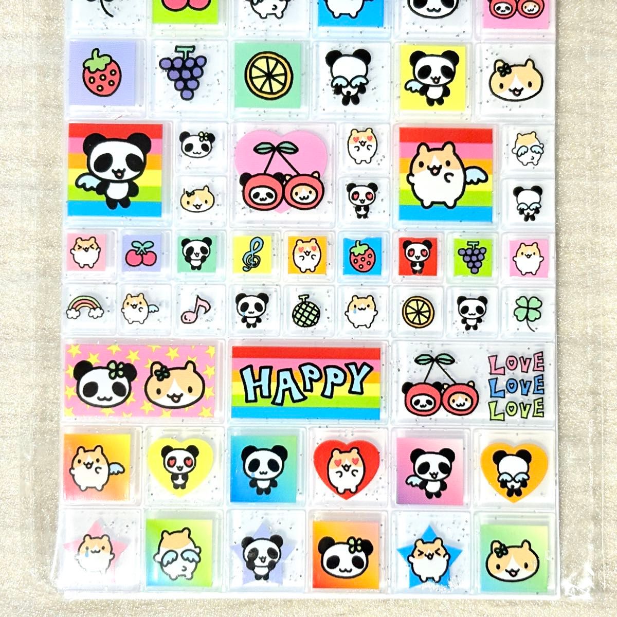 キャンドゥ タイルシール ハムスター&パンダ amifa 平成レトロ ②