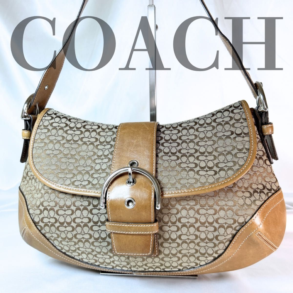 美品 COACH コーチ ワンショルダーバッグ SOHO ソーホー ミニ