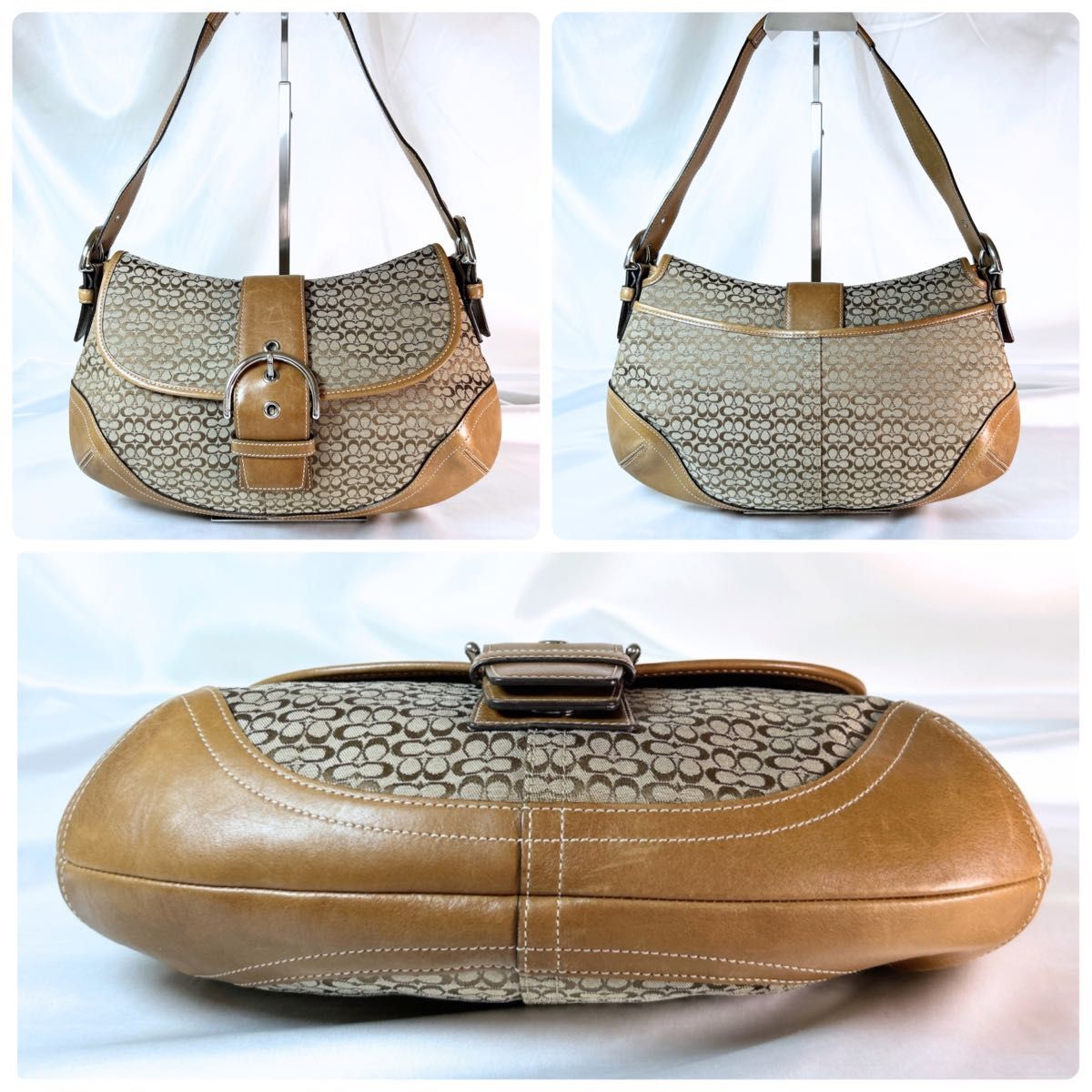 美品 COACH コーチ ワンショルダーバッグ SOHO ソーホー ミニ