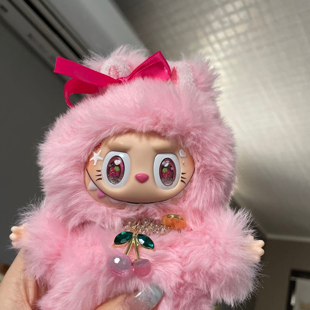 海外限定LABUBU ZIMOMOラブブ ぬいぐるみ ふわふわ キーホルダー