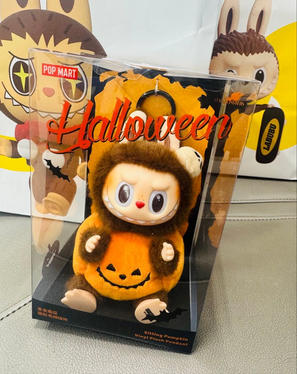 ラブブ】パンプキン POP MART ハロウィン ぬいぐるみ 【正規品